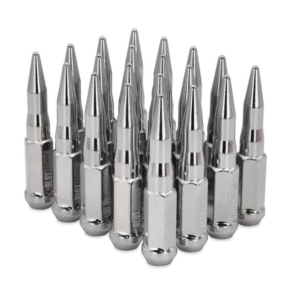 NWA Autoparts. 20-Piece Set | Chrome | 14x1.5 Thread | Extended Thread Et Style Bulge Acorn Open End Wheel Lug Nuts NWA Autoparts. 20-Piece Set | Chrome | 14x1.5 Thread | Extended Thread Et Style Bulge Acorn Open End Wheel Lug Nuts