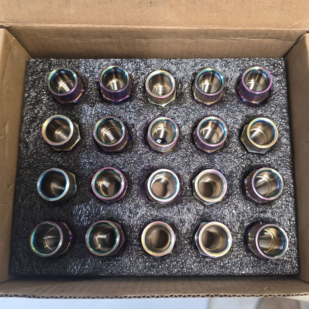 7 - Sided Forged Ti Extended Lug Nut Set - GARAGE SALE - BLOX Racing