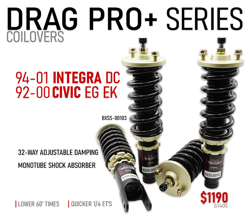 BLOX Racing Drag Pro+ Coilover Kit | Multiple Honda/Acura Fitments (BXSS-00103) main image 0