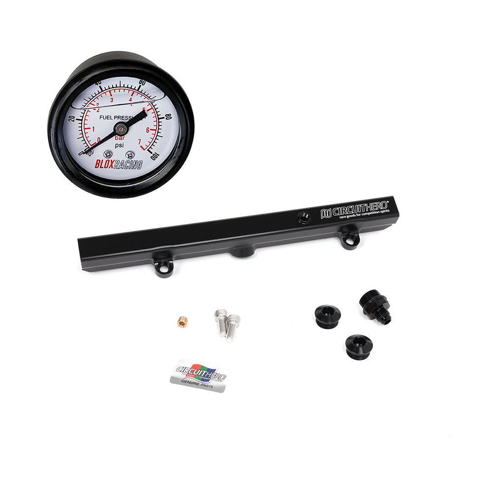 Circuit Hero Aluminum Fuel Rail & Gauge Combo K-Series Honda