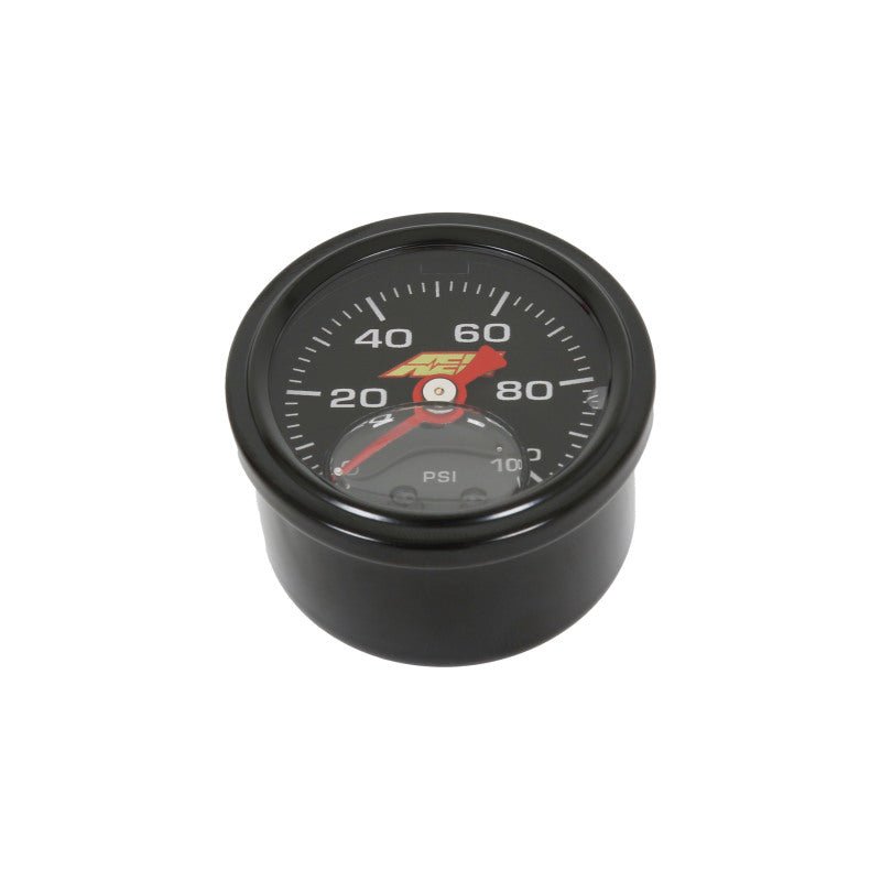 AEM 0 - 100 PSI Liquid Filled Mechanical Pressure Gauge - 1/8 NPT - BLOX Racing