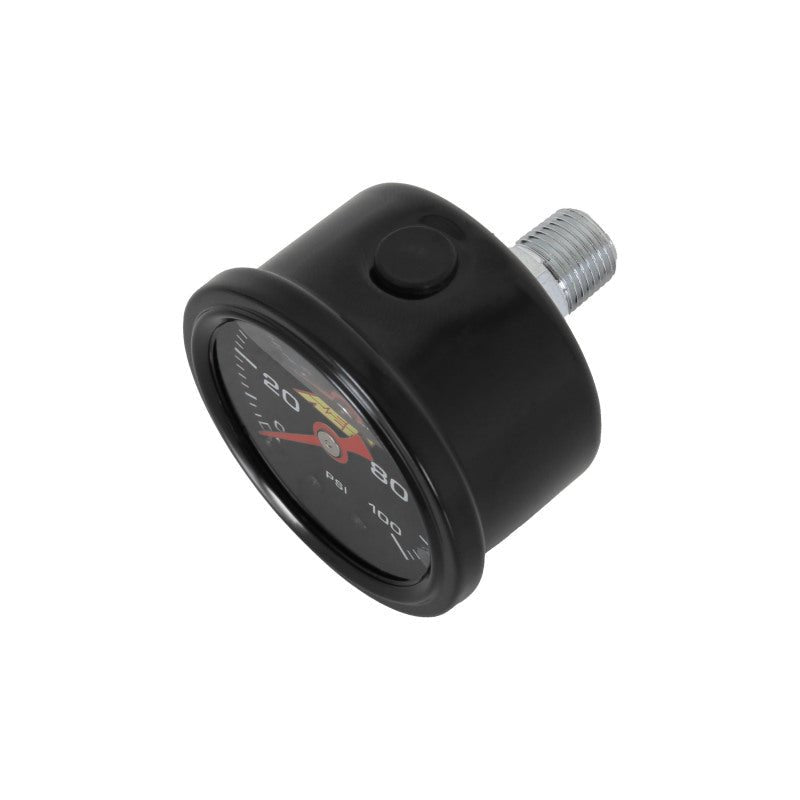 AEM 0 - 100 PSI Liquid Filled Mechanical Pressure Gauge - 1/8 NPT - BLOX Racing