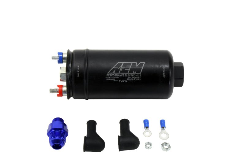 AEM 400LPH High Pressure Fuel Pump - 6AN Female Out, - 10AN Female In - BLOX Racing