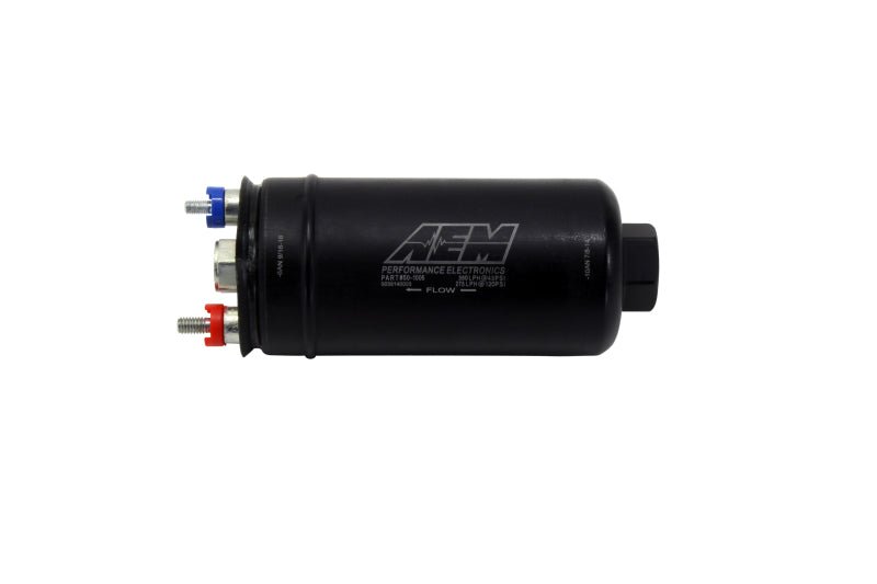 AEM 400LPH High Pressure Fuel Pump - 6AN Female Out, - 10AN Female In - BLOX Racing