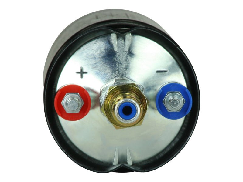 AEM 400LPH High Pressure Inline Fuel Pump - M18x1.5 Female Inlet to M12x1.5 Male Outlet - BLOX Racing