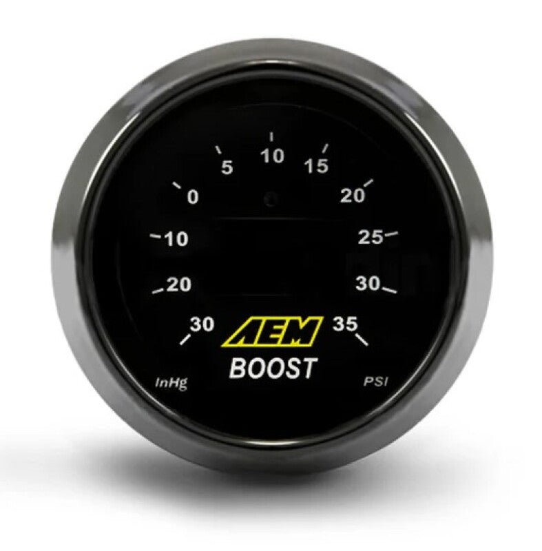 AEM 52mm Boost Digital Gauge - 30 - 35psi - BLOX Racing