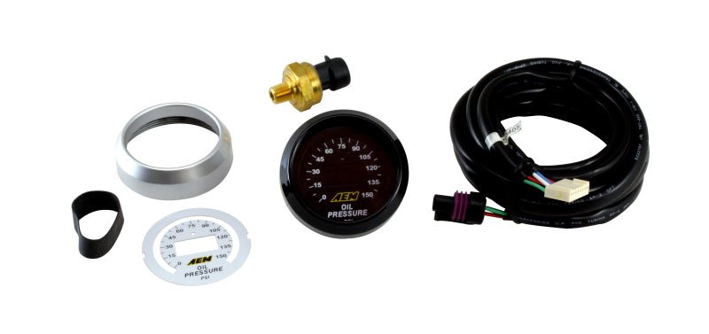 AEM 52mm Oil Pressure 150psi Digital Gauge - BLOX Racing