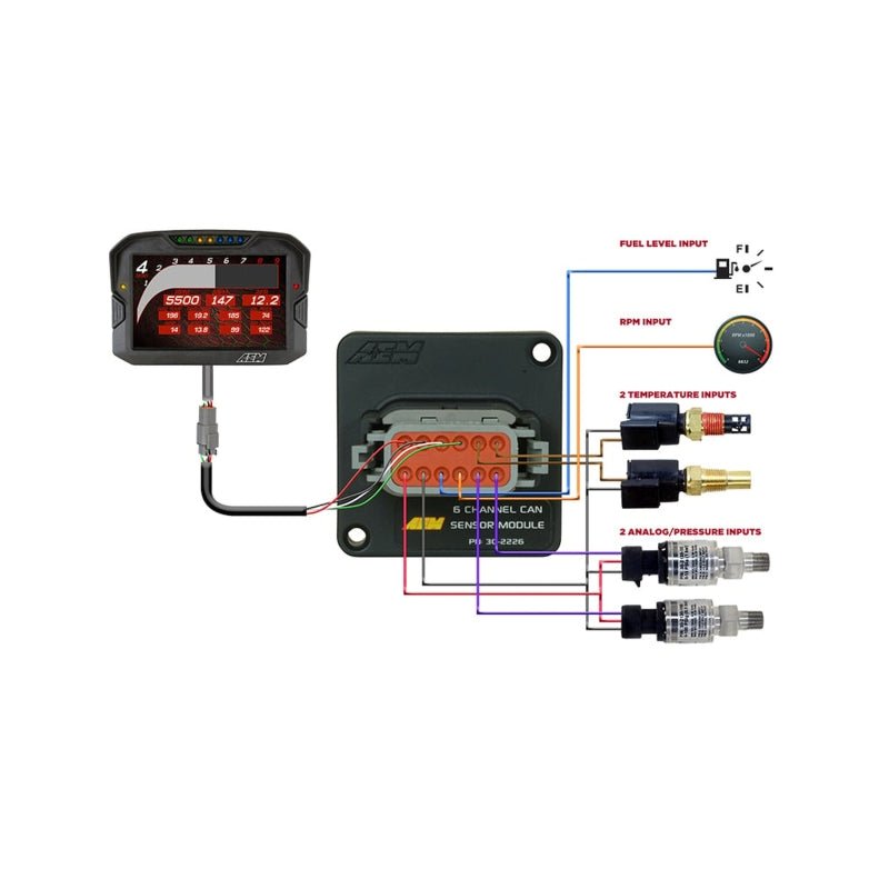 AEM 6 Channel CAN Sensor Module - BLOX Racing