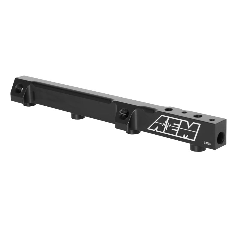 AEM 90 - 93 Accord DX/LX/SE/EX & 92 - 01 Prelude S/Si/Si VTEC Black Fuel Rail - BLOX Racing