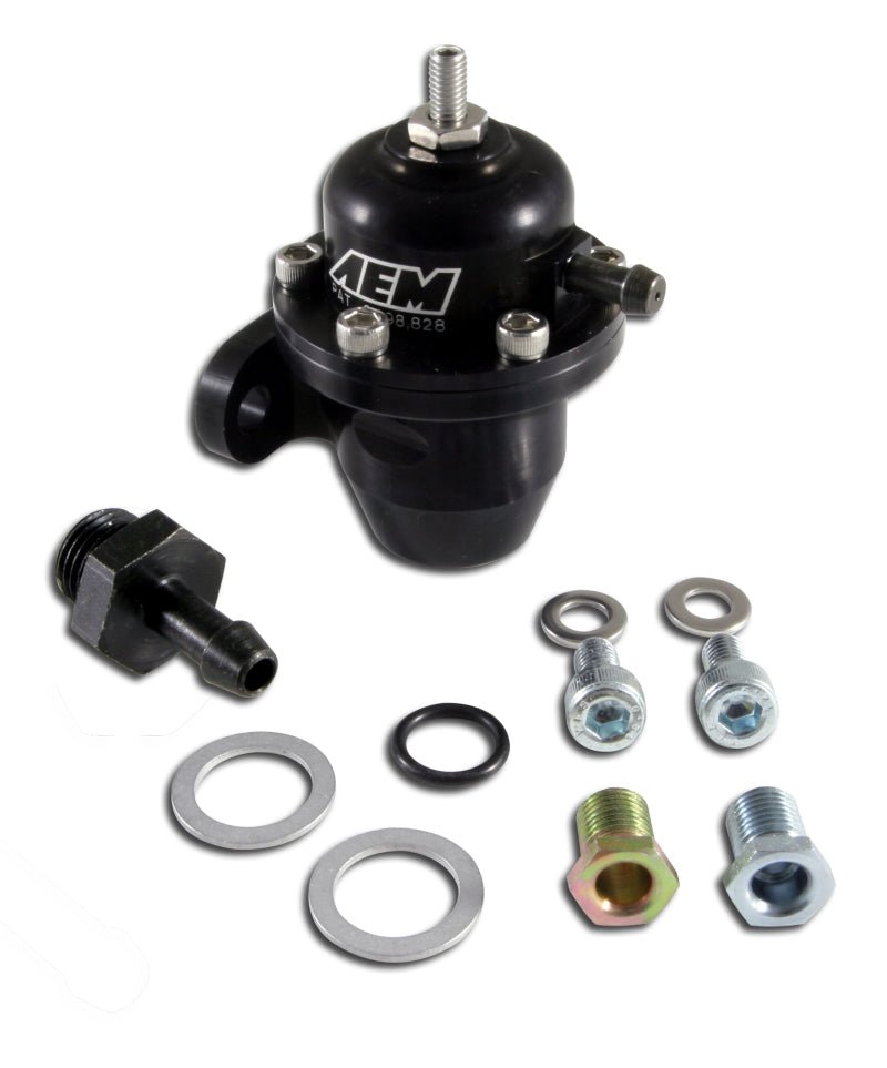 AEM 94 - 01 Acura Integra / 90 - 93 Honda Accord / 92 - 95 Honda Civic / 99 - 00 Honda Civic Black Adjustabl - BLOX Racing