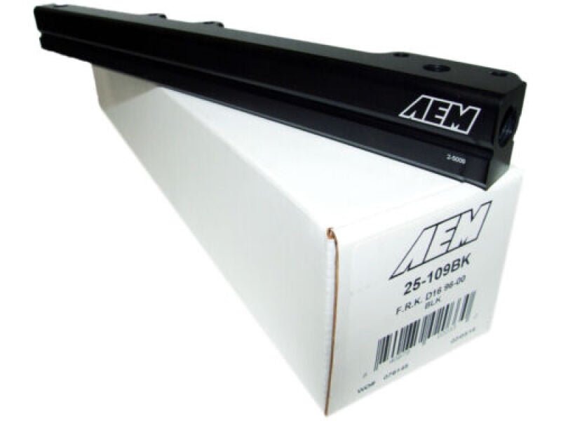 AEM 96 - 00 Civic CX/DX/LX/EX & 96 - 97 Del Sol S/Si Black Fuel Rail - BLOX Racing