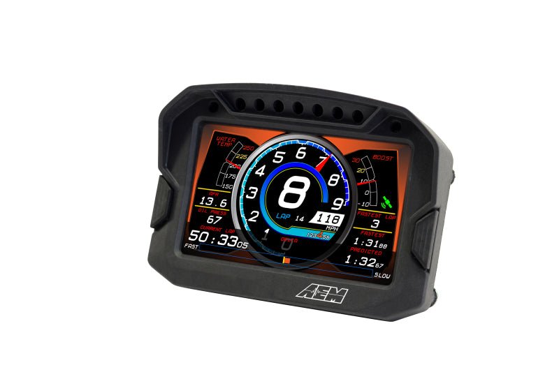 AEM CD - 5G Carbon Digital Dash Display w/ Interal 10Hz GPS & Antenna - BLOX Racing
