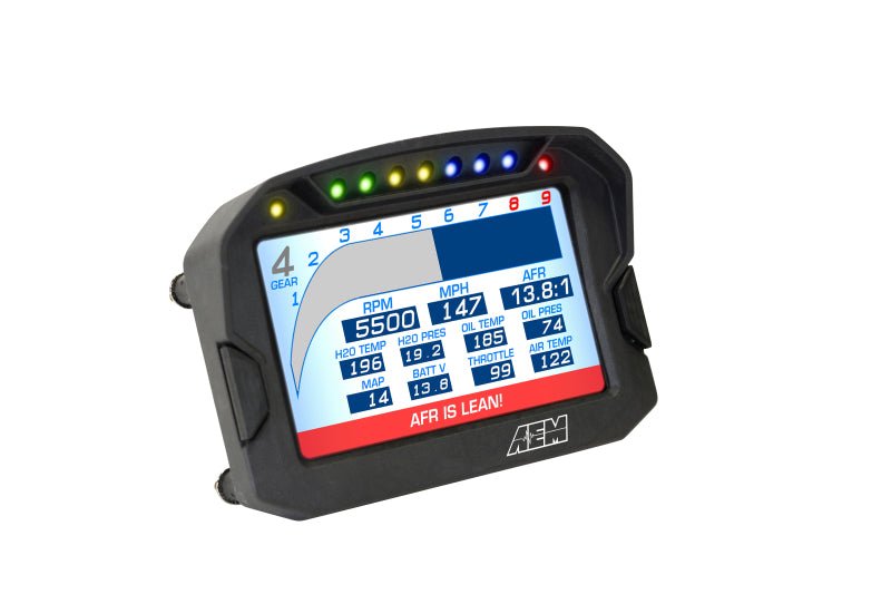 AEM CD - 5G Carbon Digital Dash Display w/ Interal 10Hz GPS & Antenna - BLOX Racing