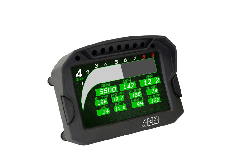 AEM CD - 5G Carbon Digital Dash Display w/ Interal 10Hz GPS & Antenna - BLOX Racing