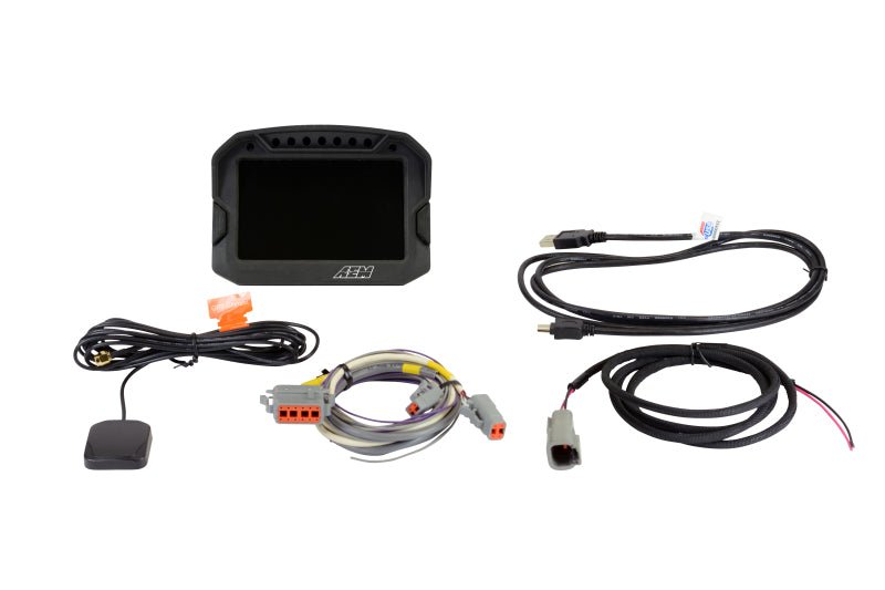 AEM CD - 5G Carbon Digital Dash Display w/ Interal 10Hz GPS & Antenna - BLOX Racing