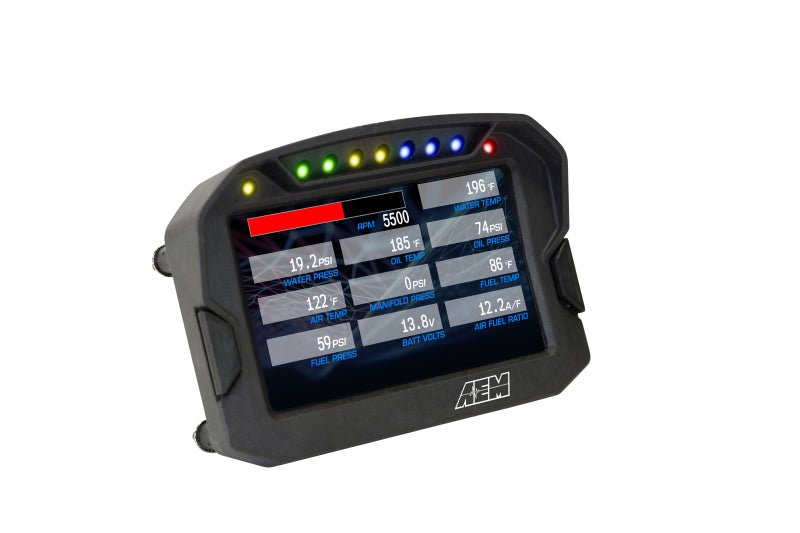 AEM CD - 5G Carbon Digital Dash Display w/ Interal 10Hz GPS & Antenna - BLOX Racing