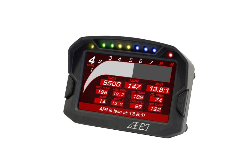 AEM CD - 5G Carbon Digital Dash Display w/ Interal 10Hz GPS & Antenna - BLOX Racing