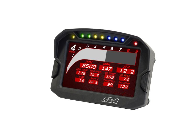 AEM CD - 5G Carbon Digital Dash Display w/ Interal 10Hz GPS & Antenna - BLOX Racing