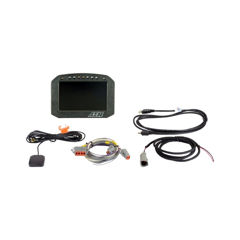AEM CD - 5G Carbon Flush Digital Dash Display w/ Internal 20Hz GPS & Antenna - BLOX Racing