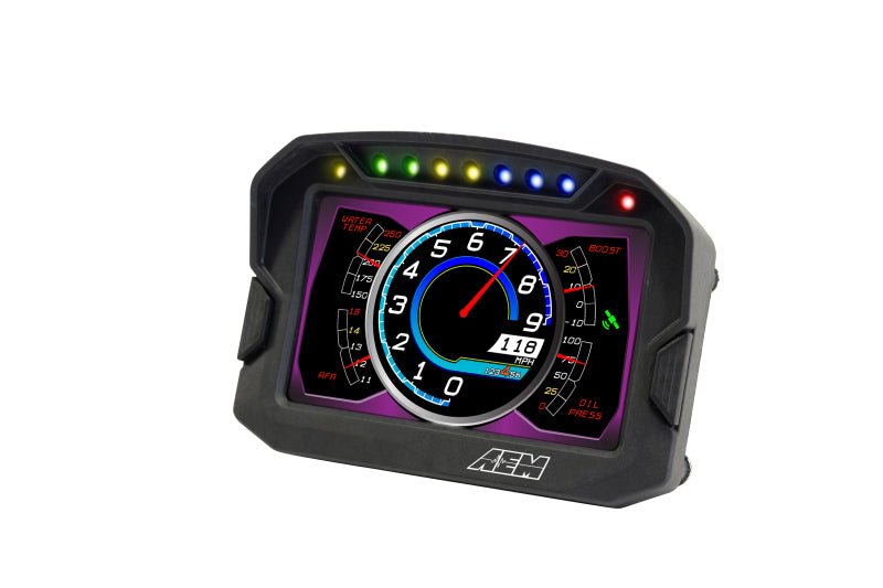 AEM CD - 5LG Carbon Logging Digital Dash Display w/ Internal 10Hz GPS & Antenna - BLOX Racing