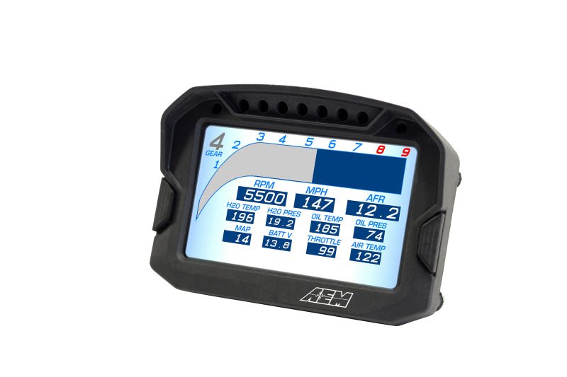 AEM CD - 5LG Carbon Logging Digital Dash Display w/ Internal 10Hz GPS & Antenna - BLOX Racing