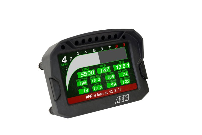 AEM CD - 5LG Carbon Logging Digital Dash Display w/ Internal 10Hz GPS & Antenna - BLOX Racing