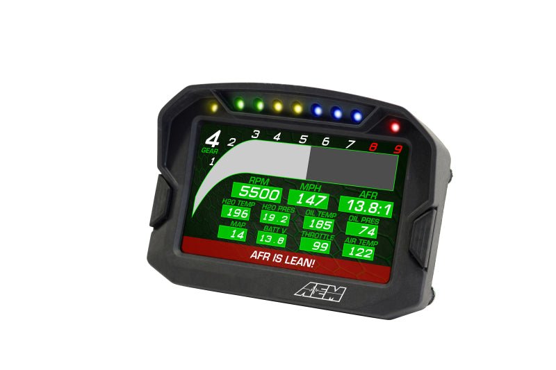 AEM CD - 5LG Carbon Logging Digital Dash Display w/ Internal 10Hz GPS & Antenna - BLOX Racing