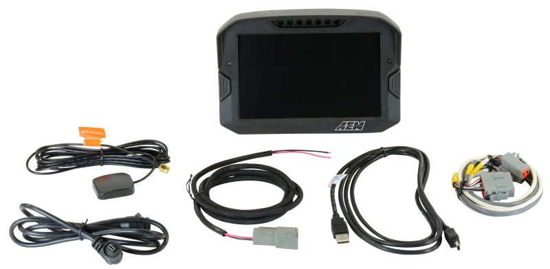 AEM CD - 7 Logging GPS Enabled Race Dash Carbon Fiber Digital Display w/o VDM (CAN Input Only) - BLOX Racing