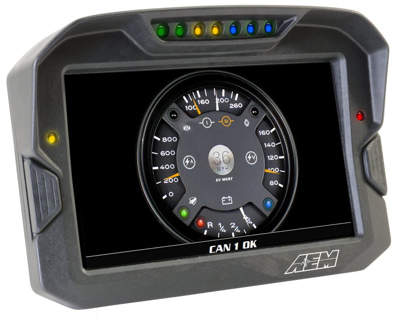 AEM CD - 7 Non Logging GPS Enabled Race Dash Carbon Fiber Digital Display w/o VDM (CAN Input Only) - BLOX Racing
