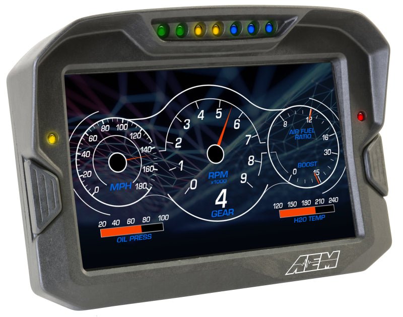 AEM CD - 7 Non Logging GPS Enabled Race Dash Carbon Fiber Digital Display w/o VDM (CAN Input Only) - BLOX Racing