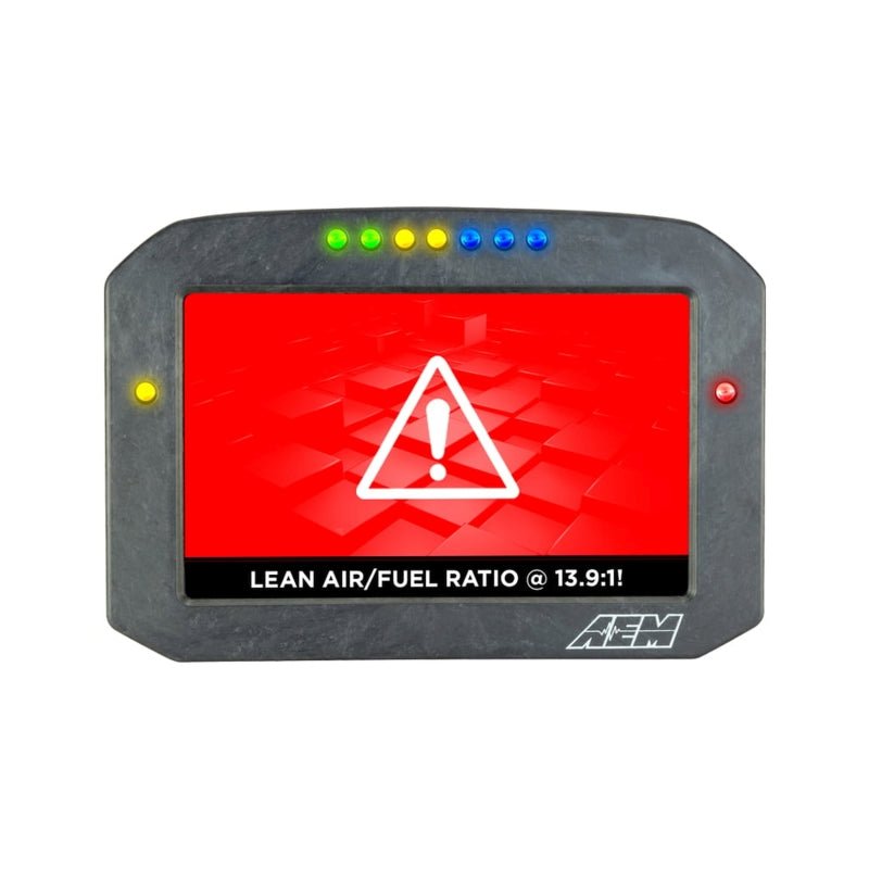 AEM CD - 7LG Carbon Logging Flush Digital Dash Display w/ Internal 20Hz GPS & Antenna - BLOX Racing