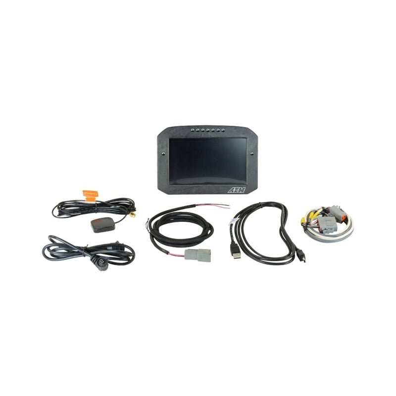 AEM CD - 7LG Carbon Logging Flush Digital Dash Display w/ Internal 20Hz GPS & Antenna - BLOX Racing