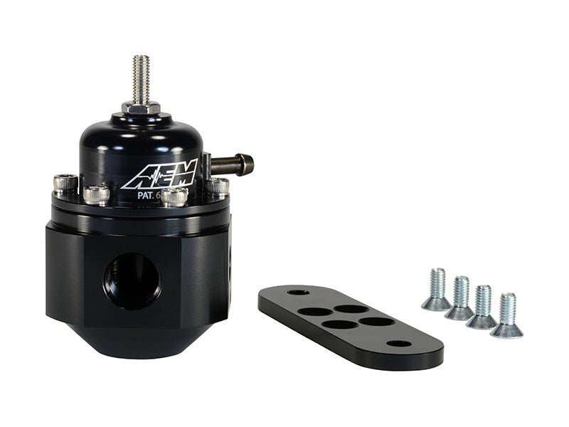 AEM Universal Black Adjustable Fuel Pressure Regulator - BLOX Racing
