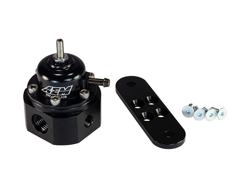 AEM Universal Black Adjustable Fuel Pressure Regulator - BLOX Racing