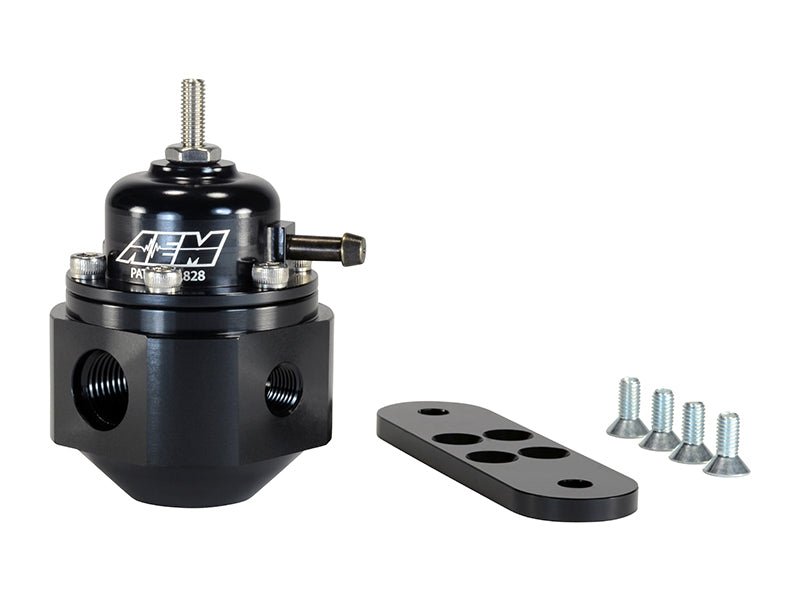 AEM Universal Black Adjustable Fuel Pressure Regulator - BLOX Racing