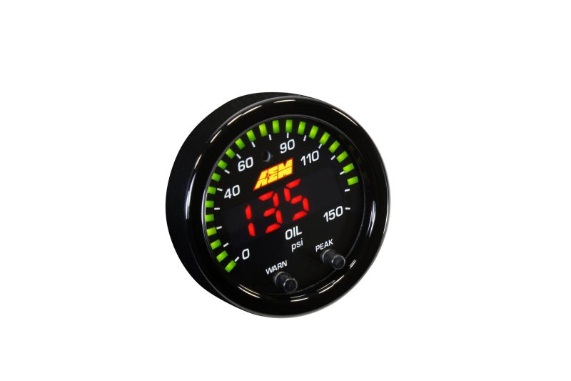 AEM X - Series 0 - 150 Oil Pressure Gauge Kit - BLOX Racing