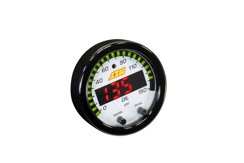 AEM X - Series 0 - 150 Oil Pressure Gauge Kit - BLOX Racing