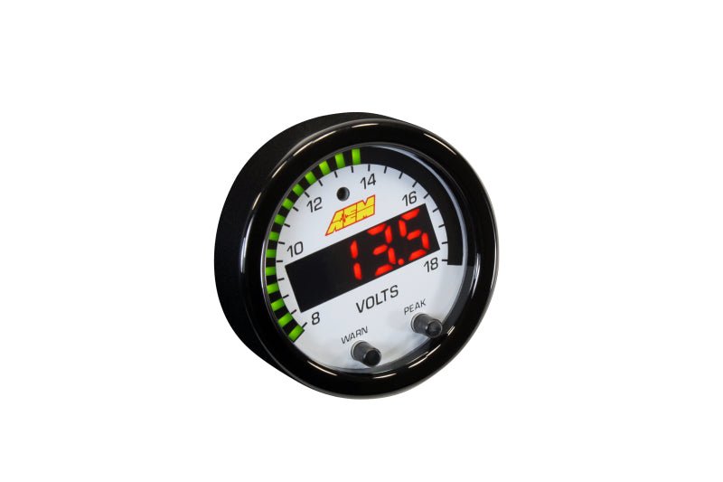 AEM X - Series 8 - 18V Volt Gauge - BLOX Racing