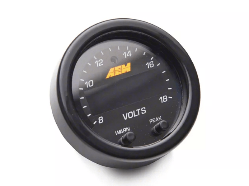 AEM X - Series 8 - 18V Volt Gauge - BLOX Racing