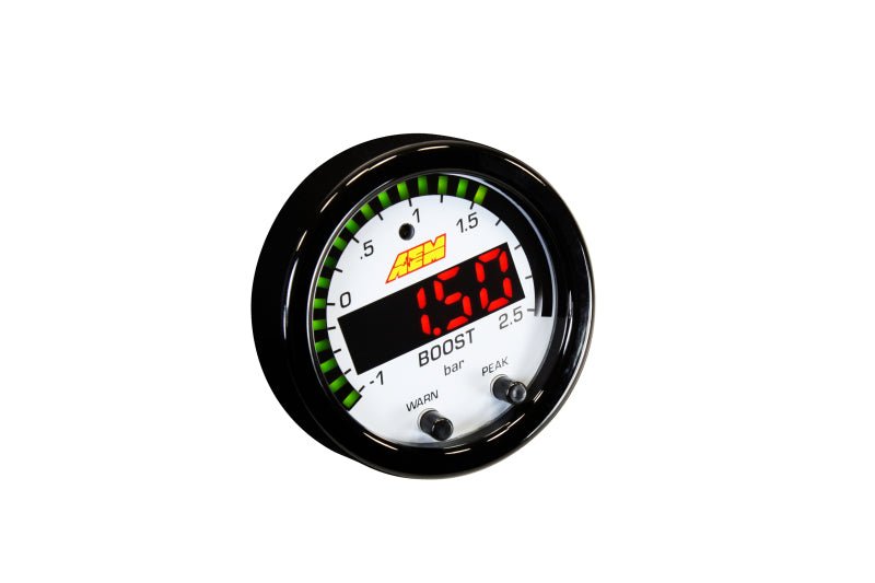 AEM X - Series Boost Pressure - 30inHg 35psi Gauge - BLOX Racing