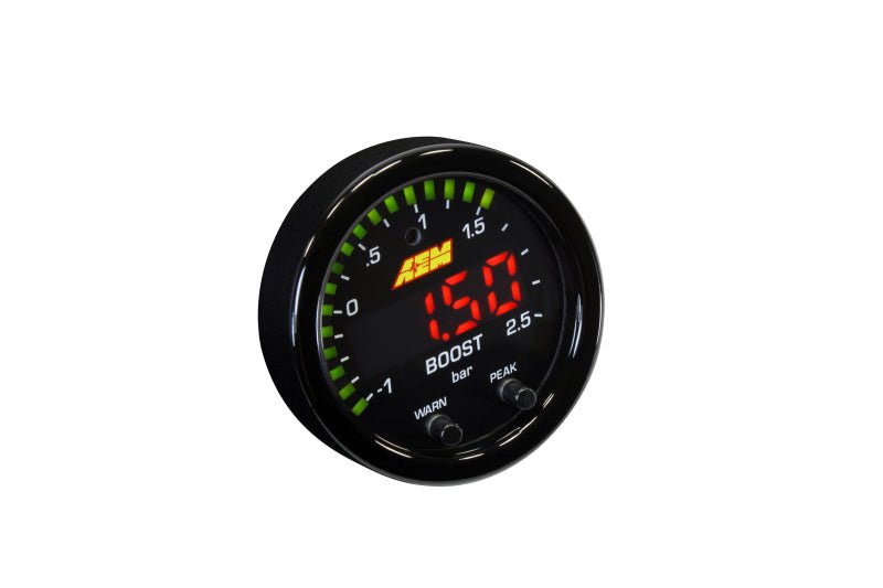 AEM X - Series Boost Pressure - 30inHg 35psi Gauge - BLOX Racing
