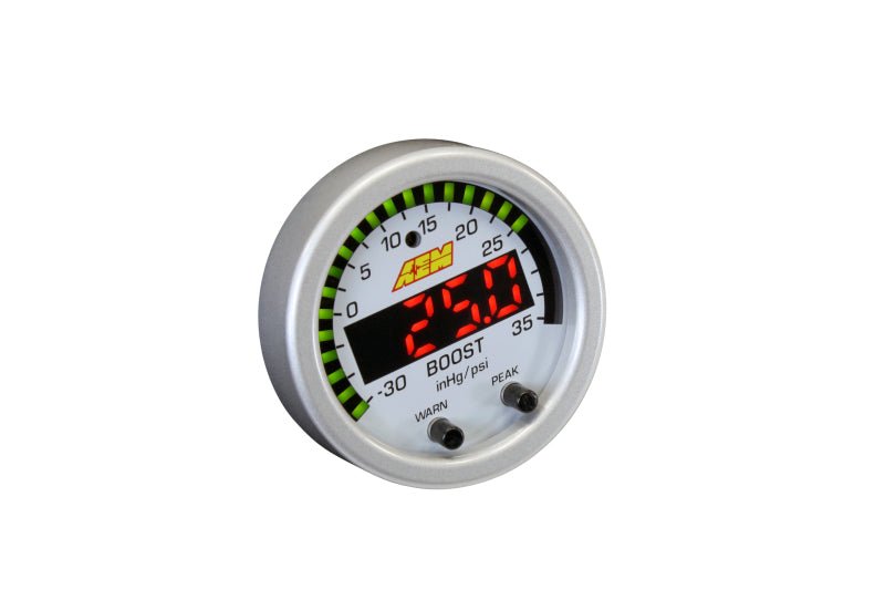 AEM X - Series Boost Pressure - 30inHg 35psi Gauge - BLOX Racing