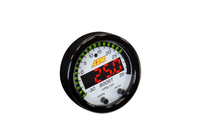 AEM X - Series Boost Pressure - 30inHg 35psi Gauge - BLOX Racing