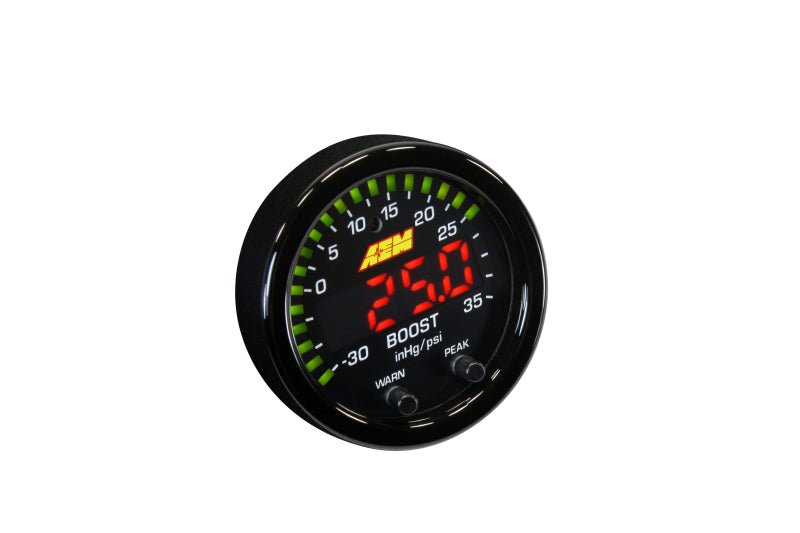 AEM X - Series Boost Pressure - 30inHg 35psi Gauge - BLOX Racing