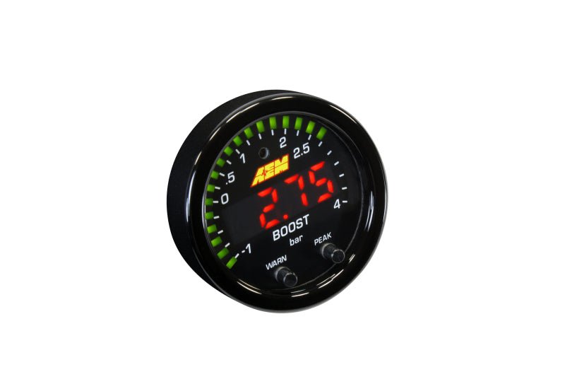 AEM X - Series Boost Pressure - 30inHg 60psi Gauge Kit - BLOX Racing