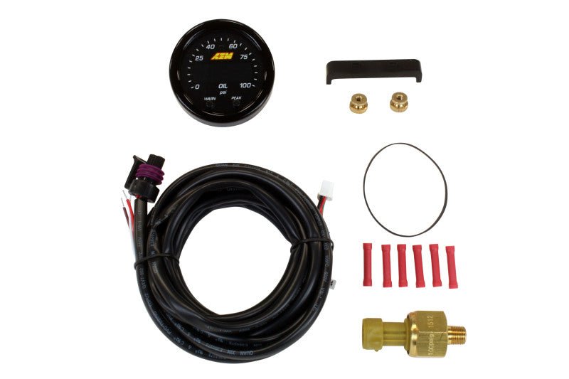 AEM X - Series Pressure 0 - 100psi Gauge Kit - BLOX Racing
