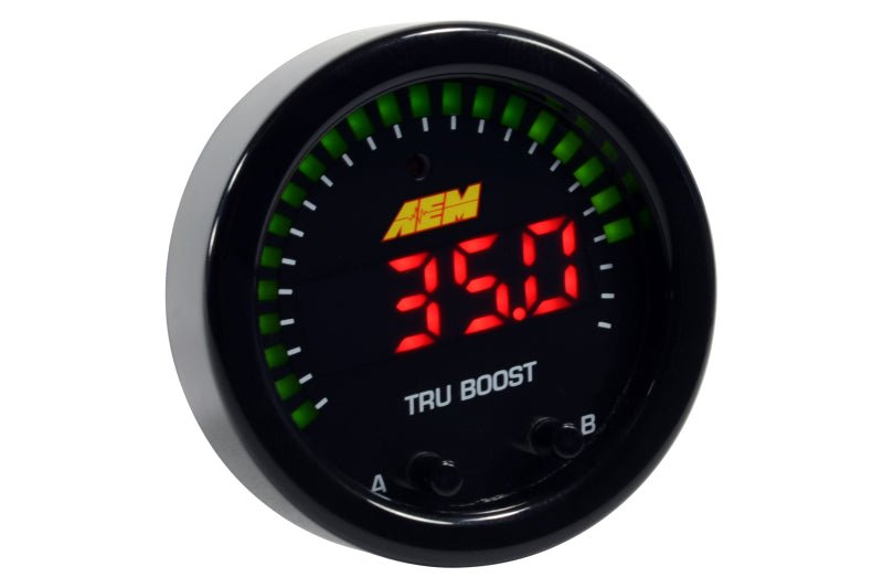 AEM X - Series Tru - Boost Controller Gauge w/ Boost Control Solenoid 80PSIg Internal MAP Sensor - BLOX Racing