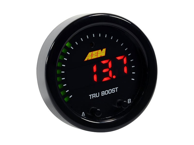 AEM X - Series Tru - Boost Controller Gauge w/ Boost Control Solenoid 80PSIg Internal MAP Sensor - BLOX Racing