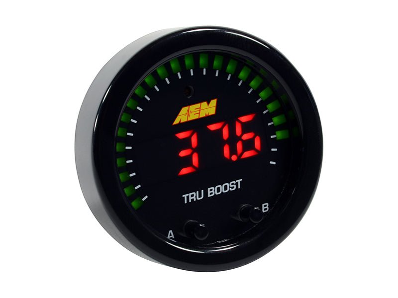 AEM X - Series Tru - Boost Controller Gauge w/ Boost Control Solenoid 80PSIg Internal MAP Sensor - BLOX Racing