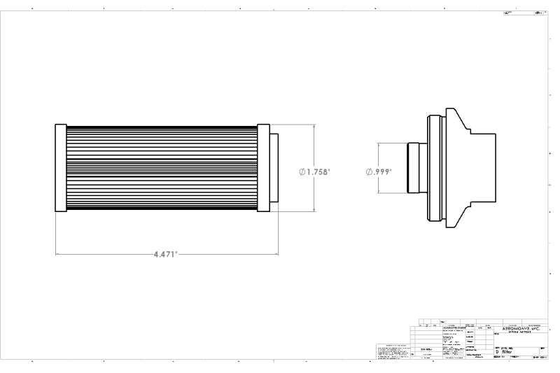 Aeromotive In - Line AN - 12 Filter w/Shutoff Valve 100 Micron SS Element - Black Anodize Finish - BLOX Racing